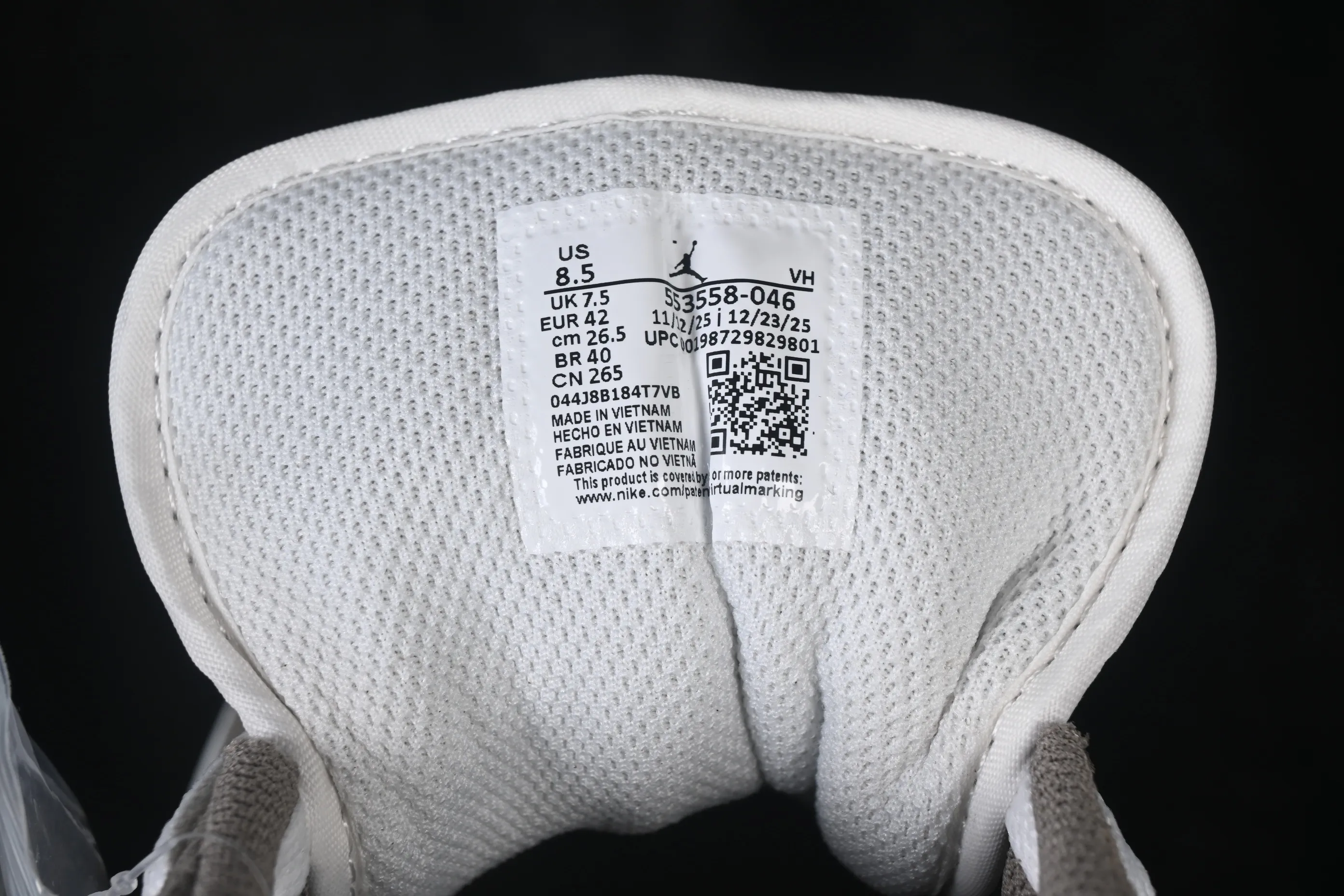 All categories Air Jordan Jordan series basketball shoes Air Jordan 1 Low Air Jordan 1 Low AJ1 Joe 1 white gray low-top retro cultural basketball shoes 553558-046